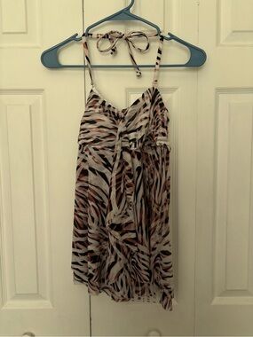 VENUS Multicolor Animal Print Swim Cover-Up - White, Black, Brown